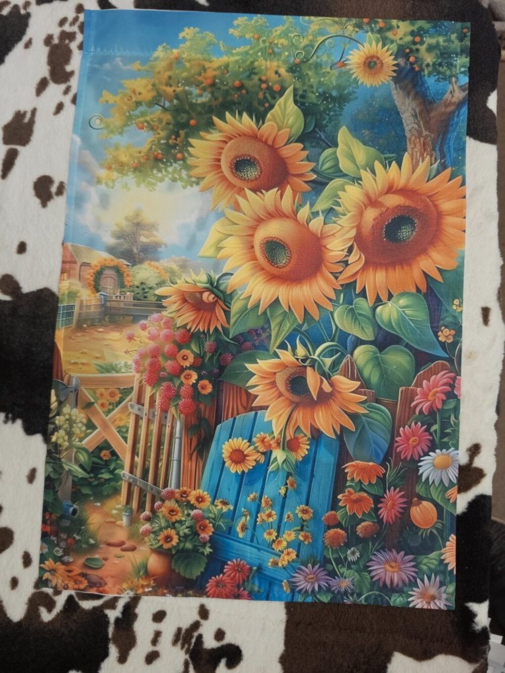 Garden Flag Sunflower Garden Custom Flag 12x18